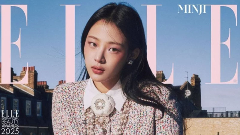 NewJeans member Minji appears on the cover of Elle magazine